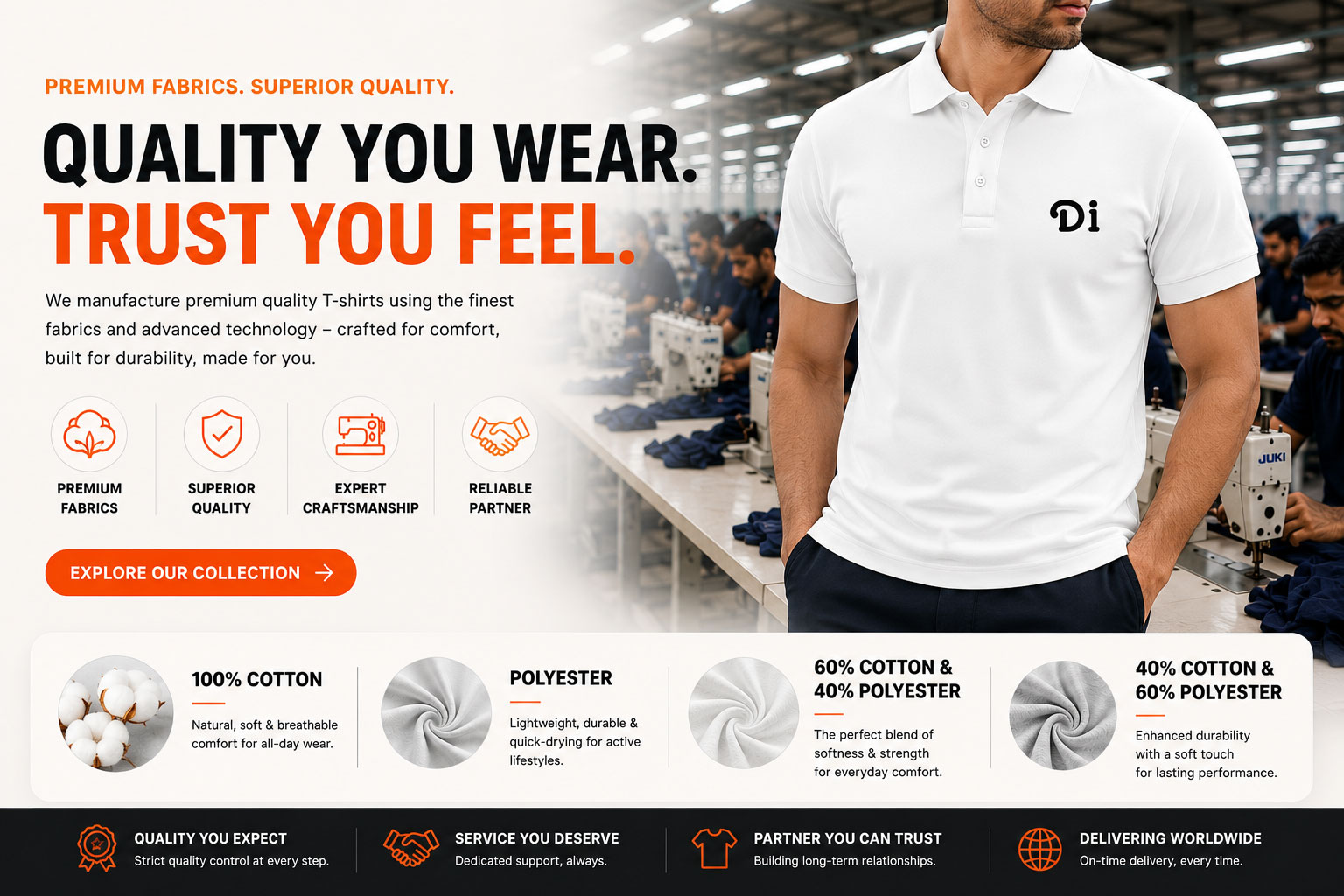 100% Cotton T-Shirts
